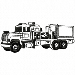 Truck Embroidery Design 8 Truck Embroidery Design 8